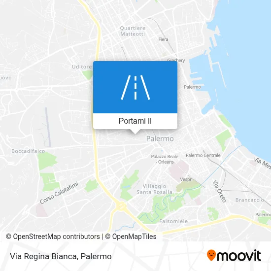 Mappa Via Regina Bianca