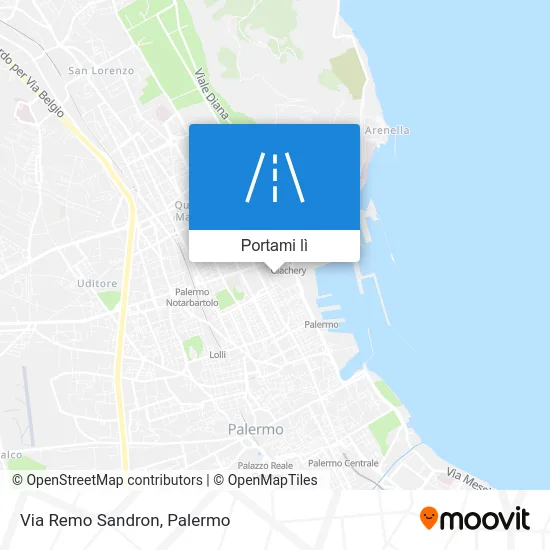 Mappa Via Remo Sandron