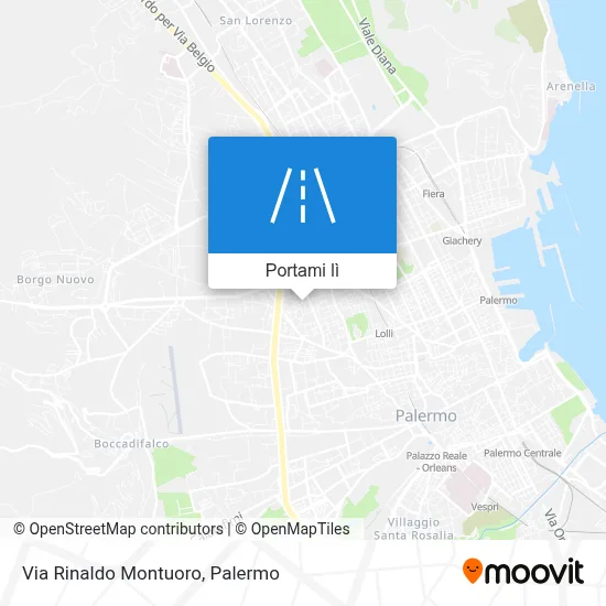 Mappa Via Rinaldo Montuoro