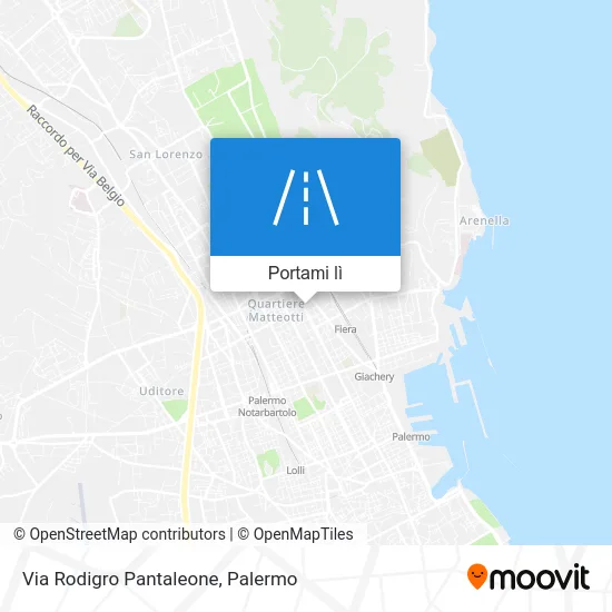 Mappa Via Rodigro Pantaleone