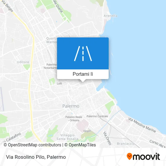 Mappa Via Rosolino Pilo