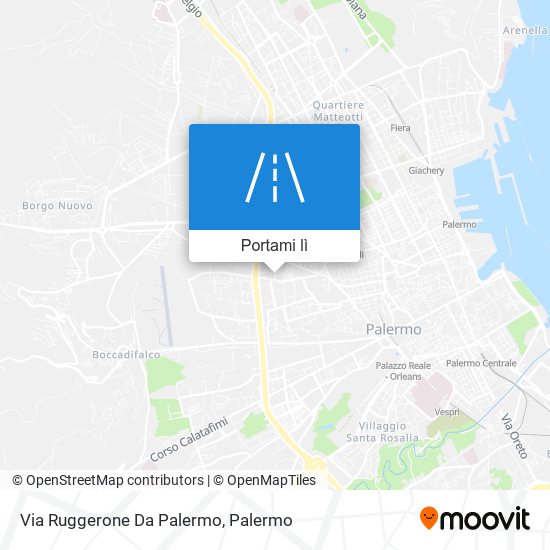 Mappa Via Ruggerone Da Palermo