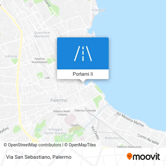 Mappa Via San Sebastiano