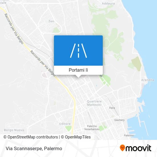 Mappa Via Scannaserpe