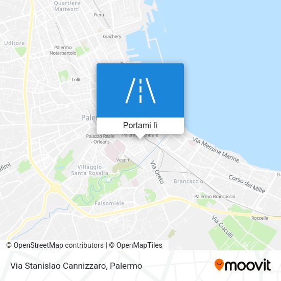 Mappa Via Stanislao Cannizzaro