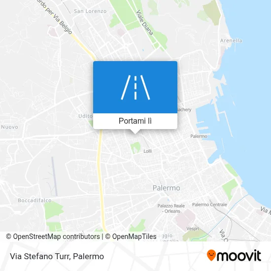 Mappa Via Stefano Turr