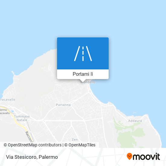 Mappa Via Stesicoro