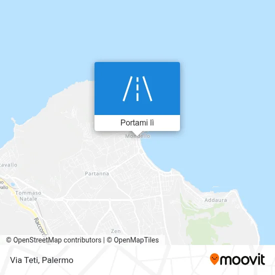 Mappa Via Teti