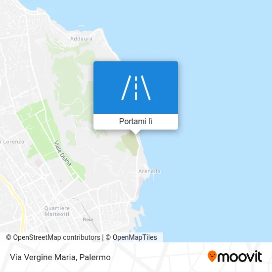 Mappa Via Vergine Maria