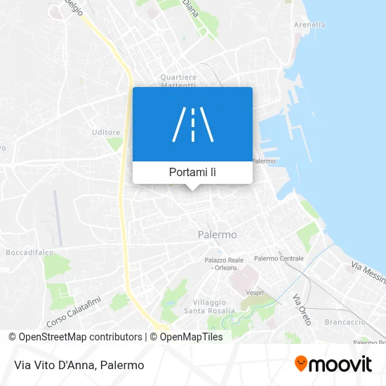 Mappa Via Vito D'Anna