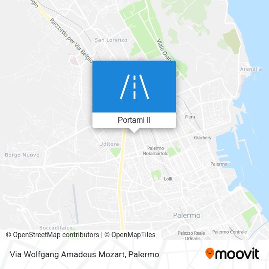 Mappa Via Wolfgang Amadeus Mozart