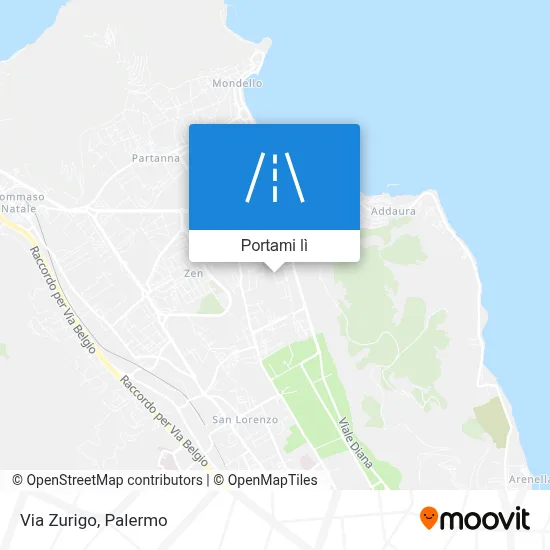 Mappa Via Zurigo