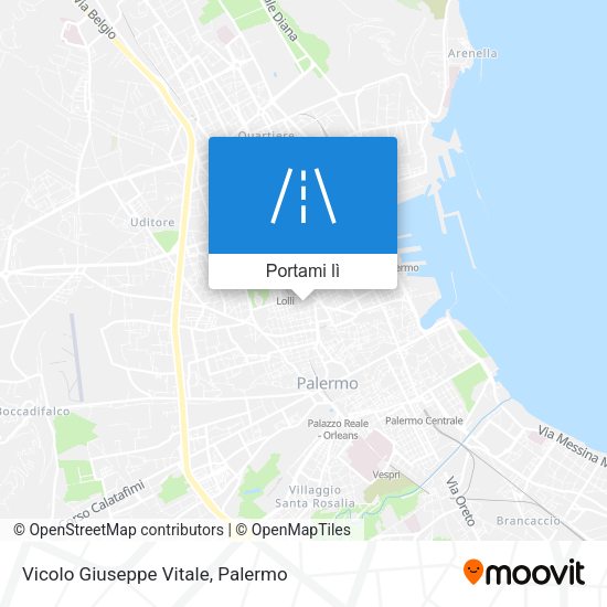 Mappa Vicolo Giuseppe Vitale
