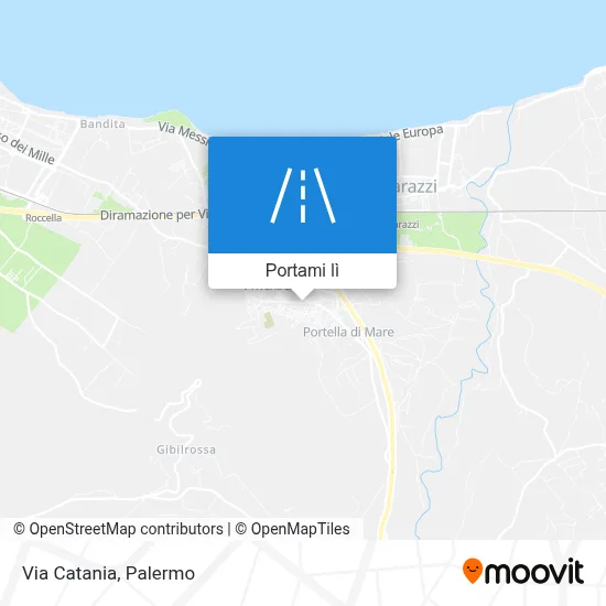 Mappa Via Catania