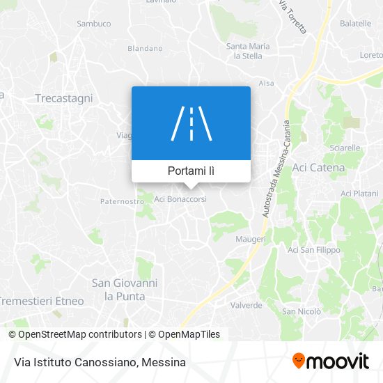 Mappa Via Istituto Canossiano