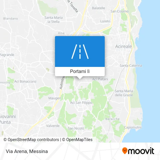 Mappa Via Arena