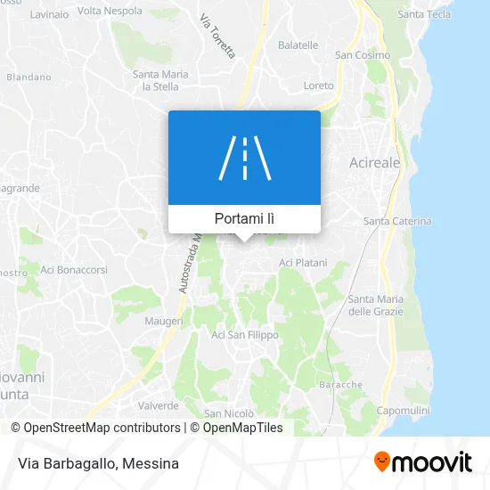 Mappa Via Barbagallo