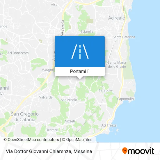 Mappa Via Dottor Giovanni Chiarenza