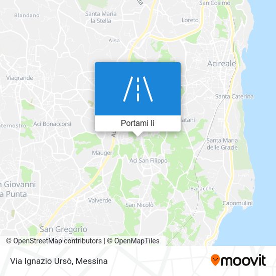 Mappa Via Ignazio Ursò