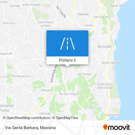 Mappa Via Santa Barbara