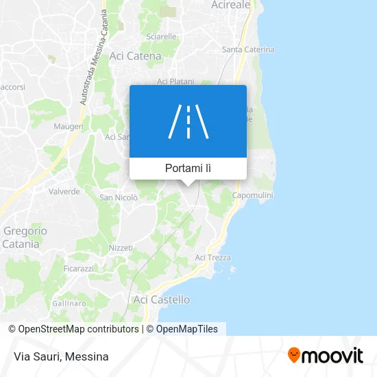 Mappa Via Sauri