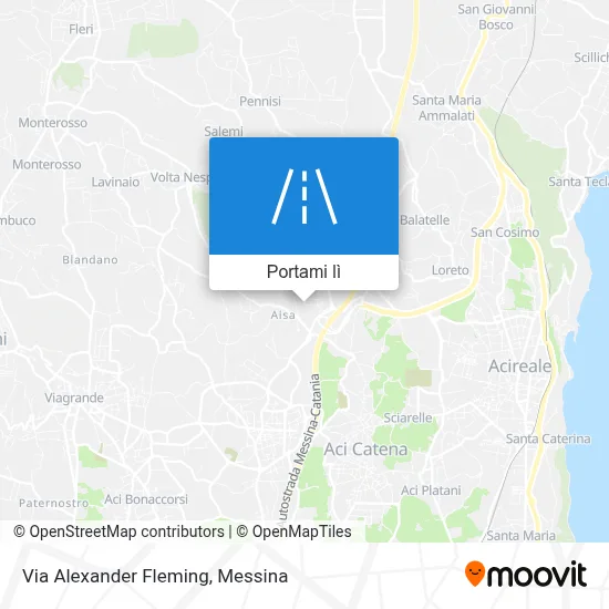 Mappa Via Alexander Fleming