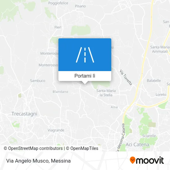 Mappa Via Angelo Musco