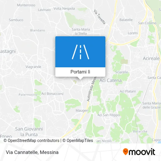Mappa Via Cannatelle