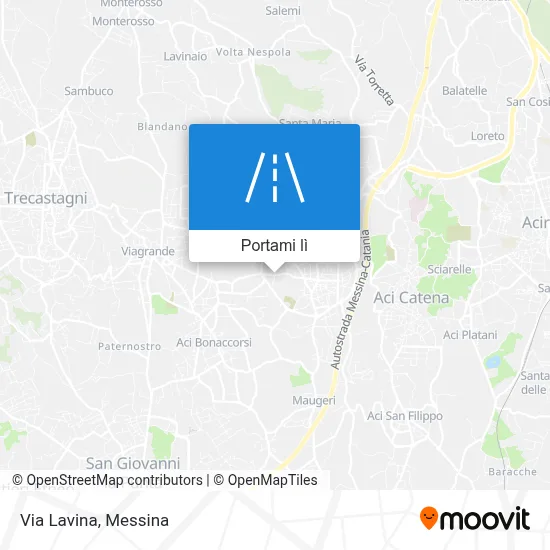 Mappa Via Lavina