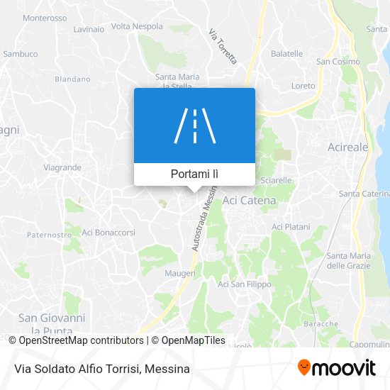 Mappa Via Soldato Alfio Torrisi