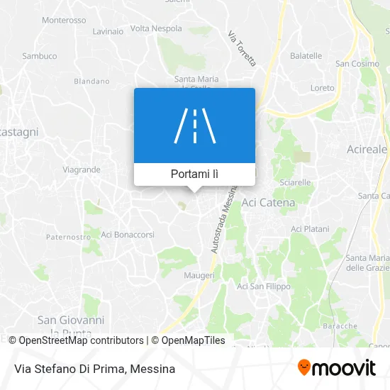 Mappa Via Stefano Di Prima
