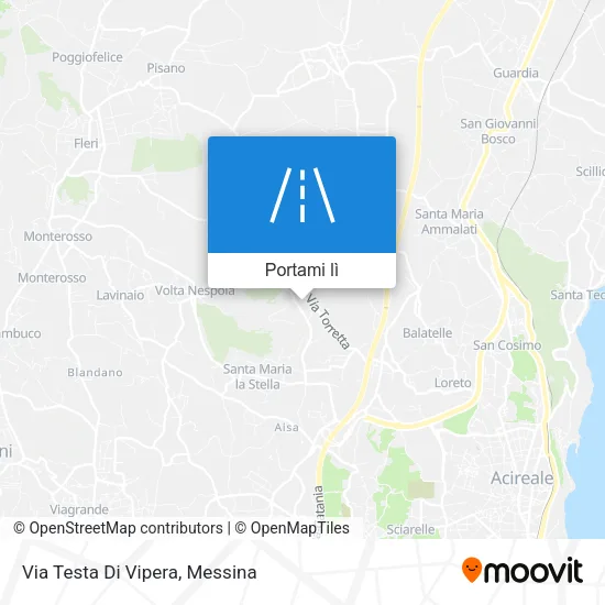 Mappa Via Testa Di Vipera