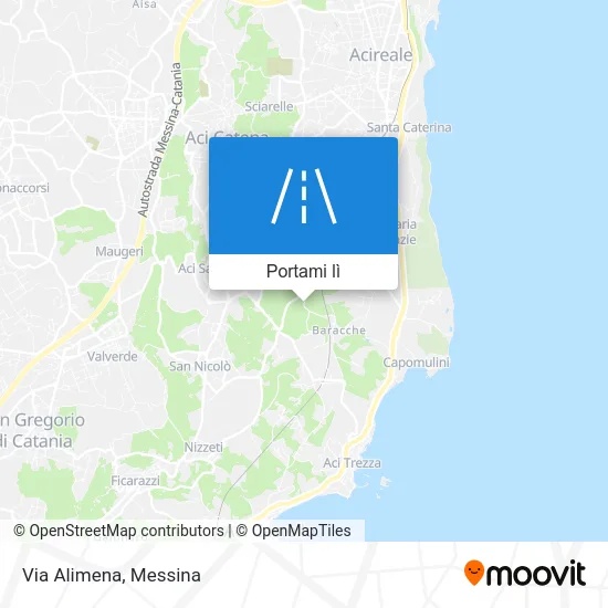 Mappa Via Alimena