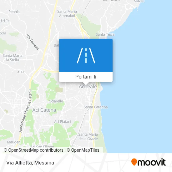 Mappa Via Alliotta