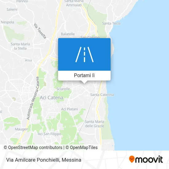 Mappa Via Amilcare Ponchielli