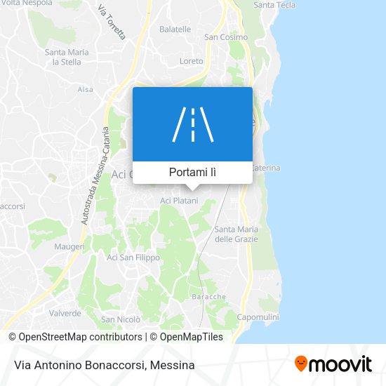Mappa Via Antonino Bonaccorsi