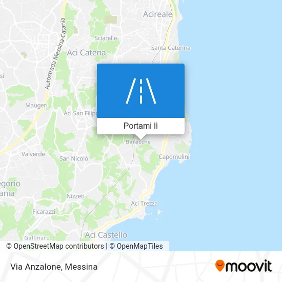 Mappa Via Anzalone