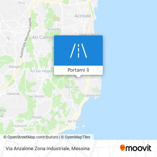 Mappa Via Anzalone Zona Industriale