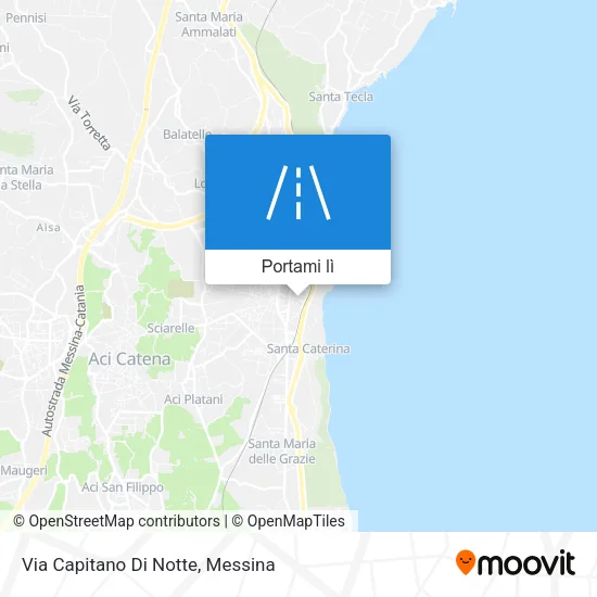 Mappa Via Capitano Di Notte