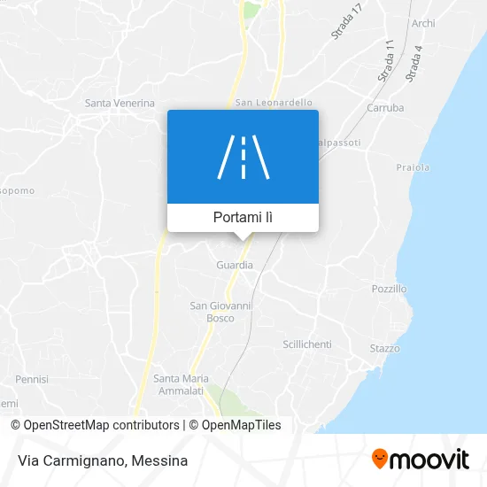 Mappa Via Carmignano