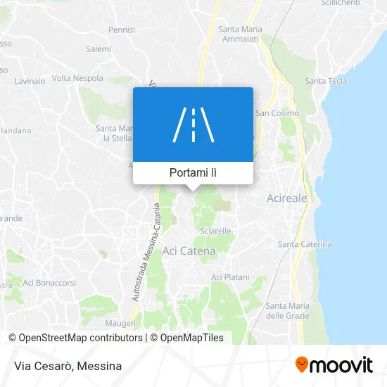 Mappa Via Cesarò