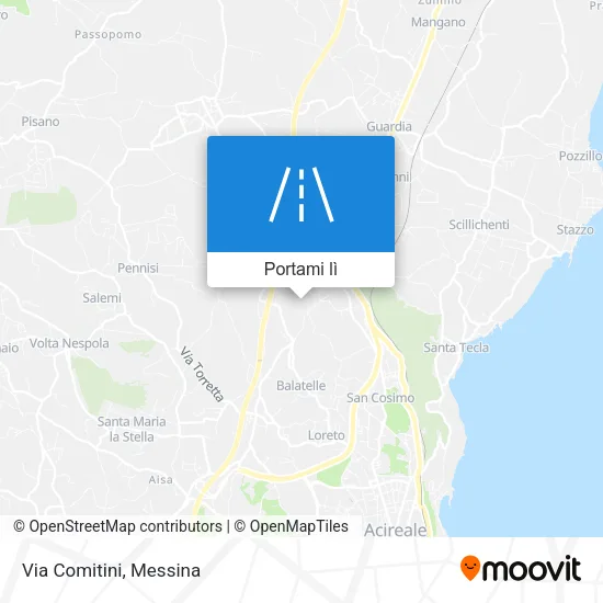 Mappa Via Comitini