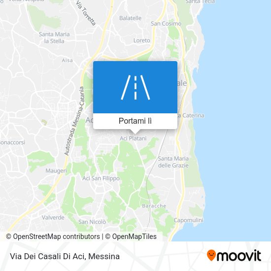 Mappa Via Dei Casali Di Aci