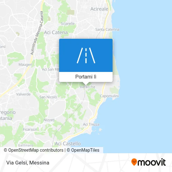 Mappa Via Gelsi