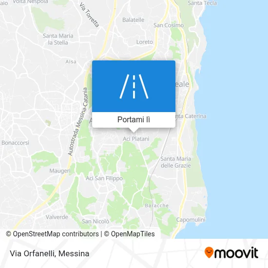 Mappa Via Orfanelli