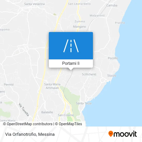 Mappa Via Orfanotrofio