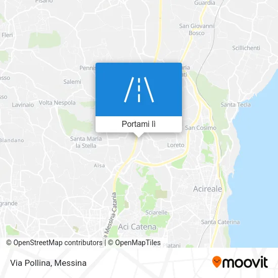 Mappa Via Pollina