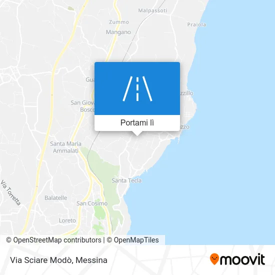Mappa Via Sciare Modò