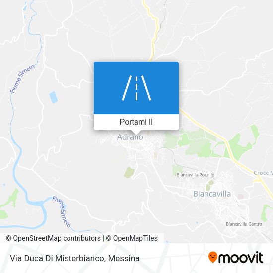 Mappa Via Duca Di Misterbianco