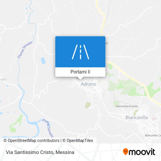 Mappa Via Santissimo Cristo